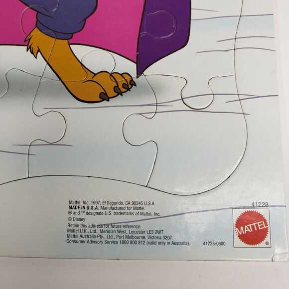 Vintage 1997 Mattel Disney Beauty and the Beast Tray Puzzle 25 Pieces - Picture 2 of 5